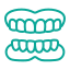 Denture icon representing full-arch dental restoration