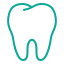 Single-tooth dental implant icon for tooth replacement